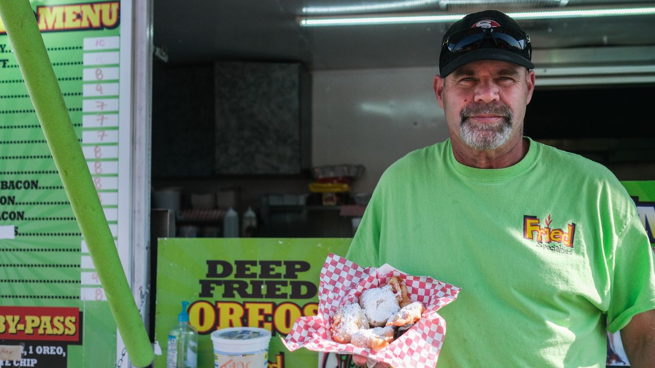 How it's made Deepfriend peanut butter and jelly sandwich
